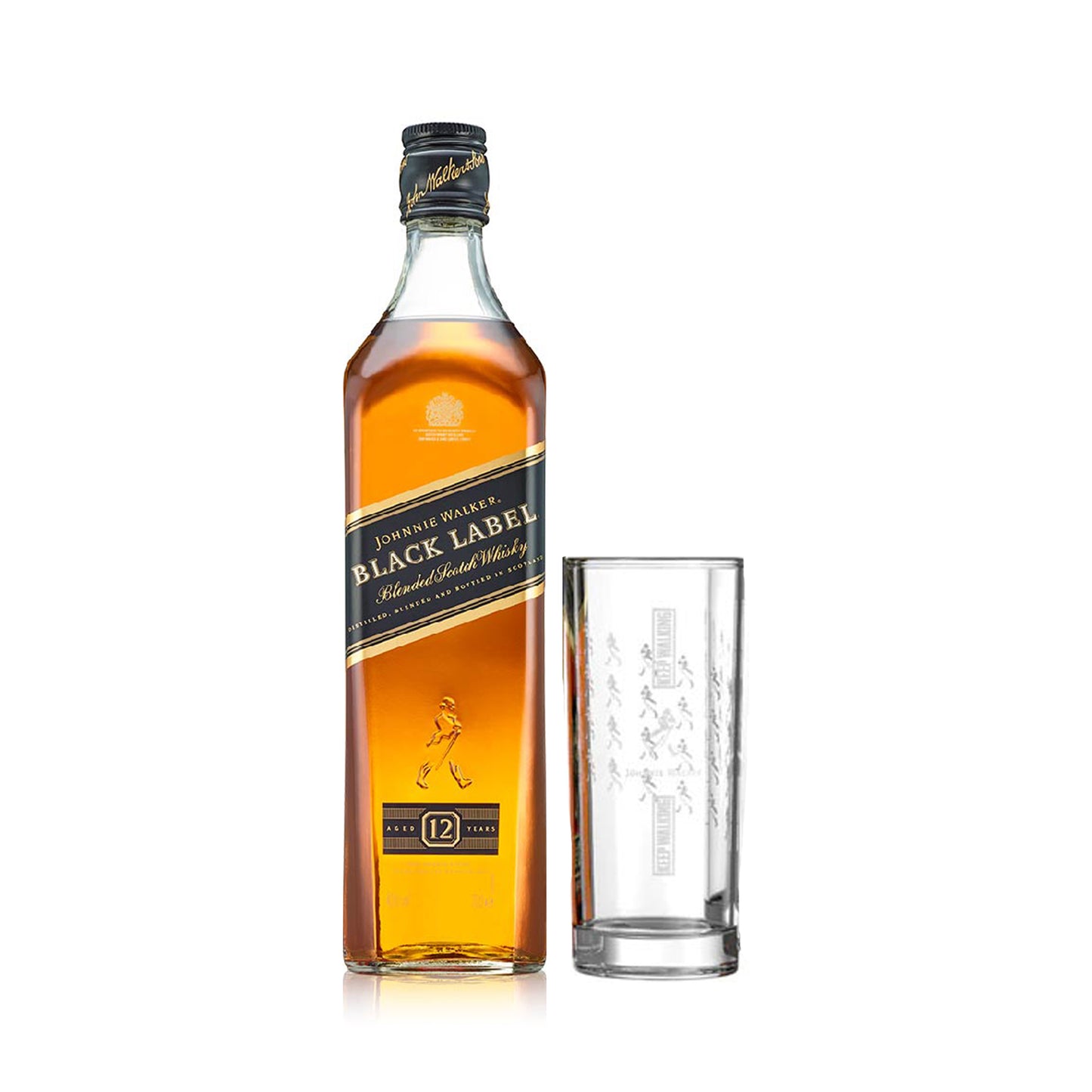 Johnnie Walker Black Label - 70CL (With Highball Glass)