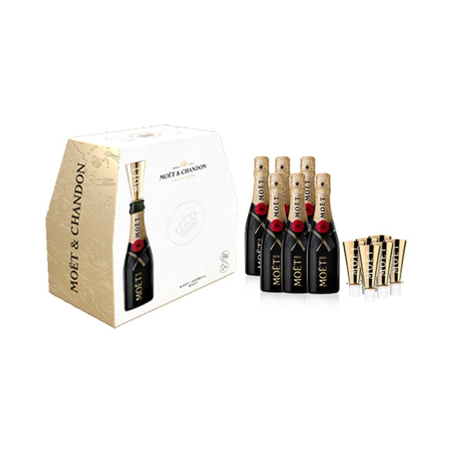 Moët & Chandon Impérial Brut Stay At Home Gift Pack - 6 x 20CL (With Stoppers)