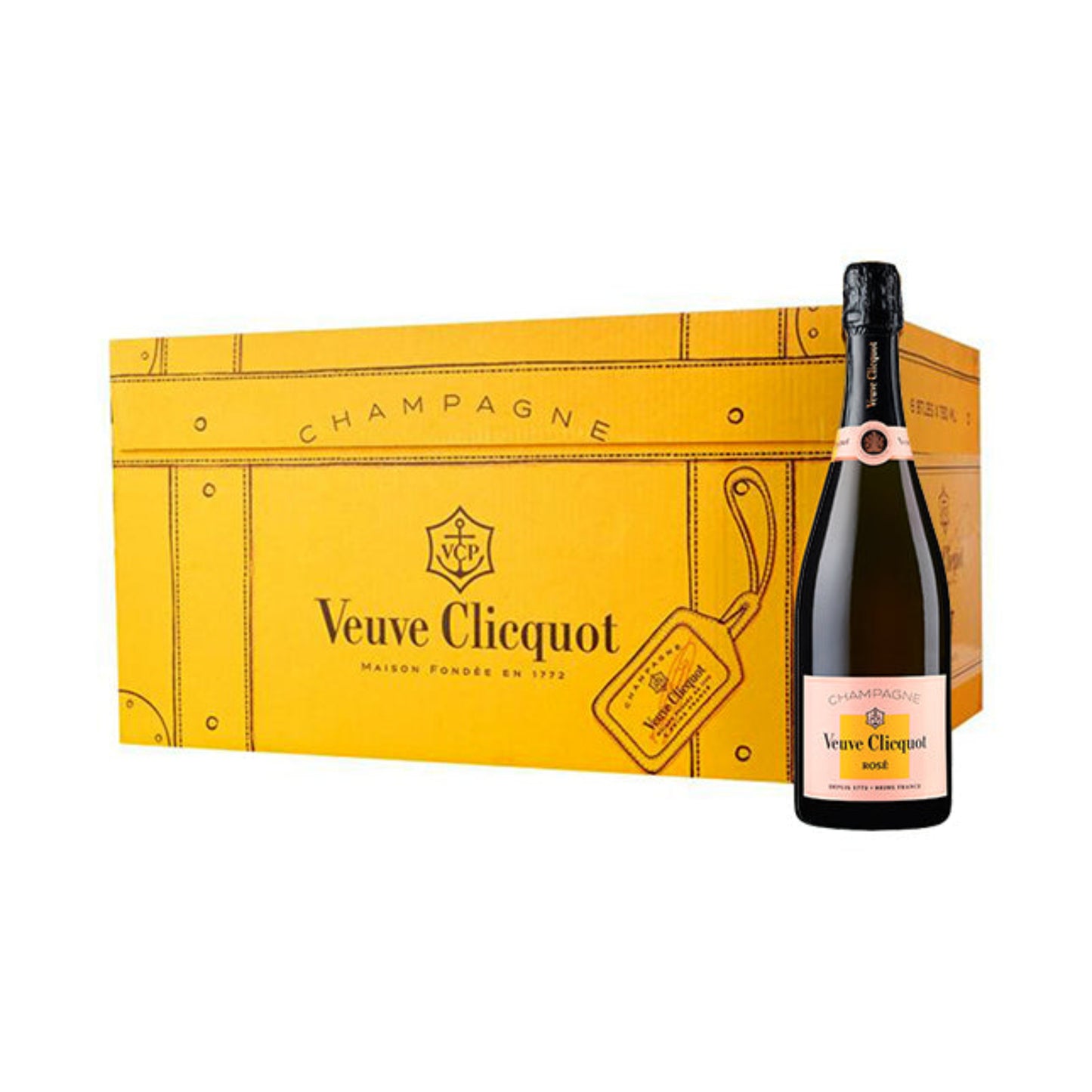 Veuve Clicquot Rosé Champagne - 6 x 75CL