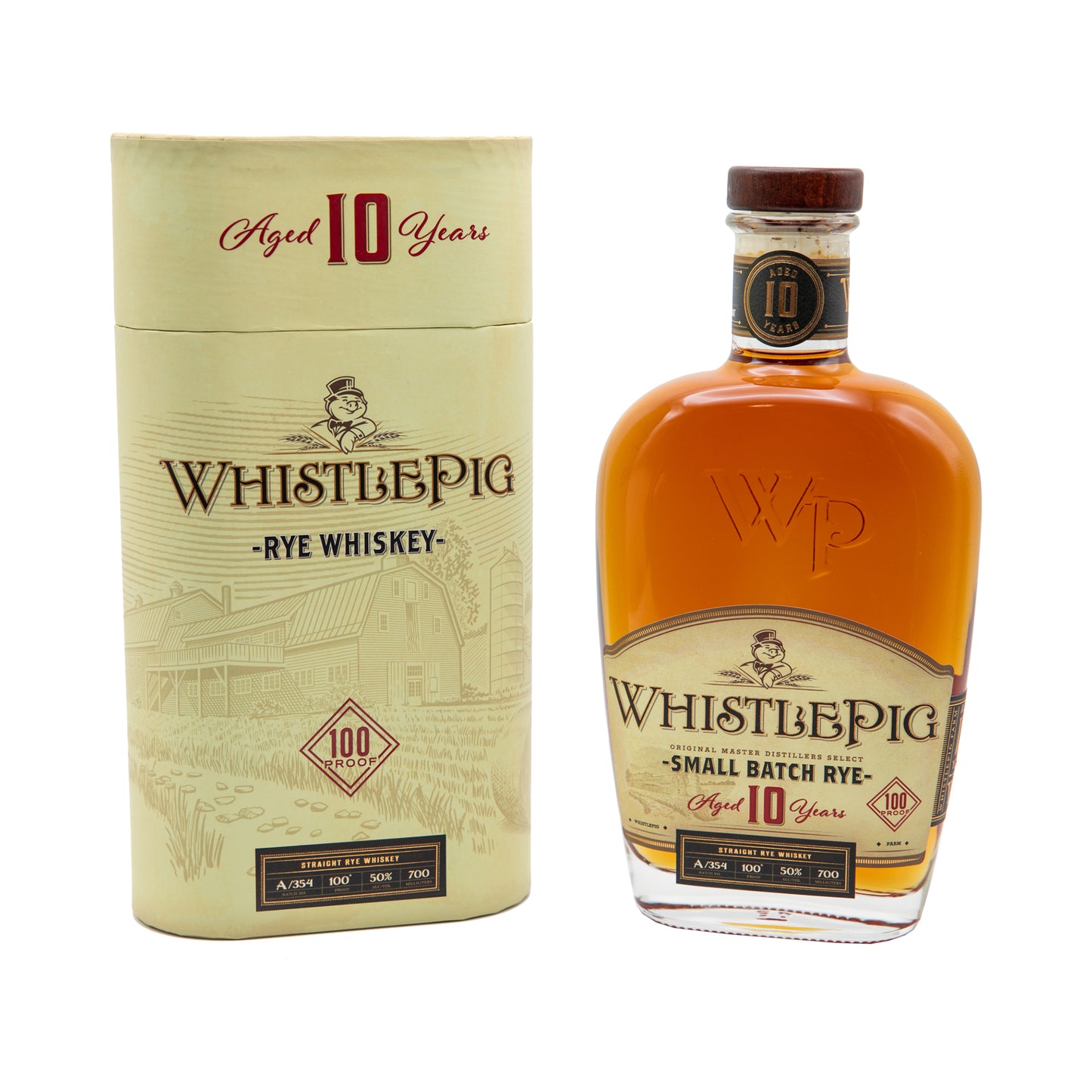 WhistlePig Small Batch Rye Aged 10 Years - 70CL (With Gift Box)