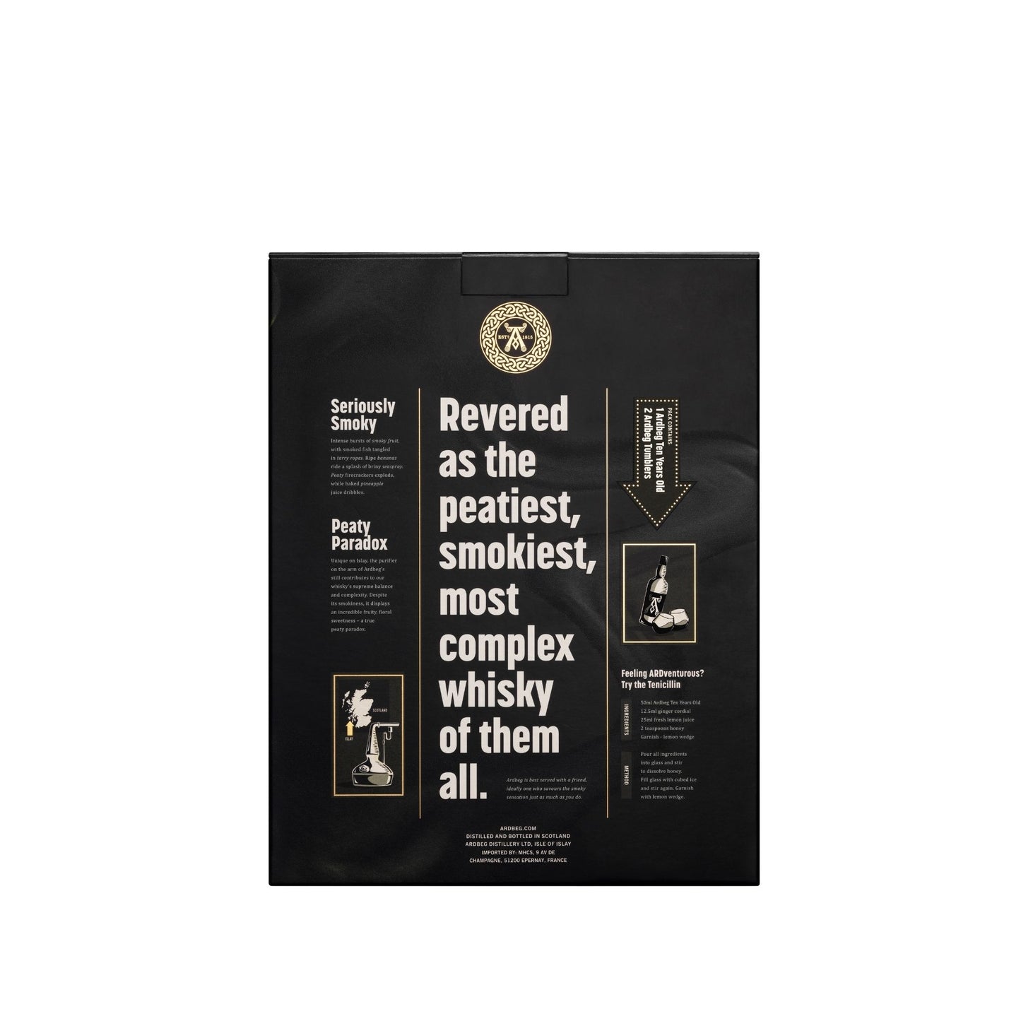 Ardbeg 10 Years Old Gift Set - 70CL (With 2 Glasses)