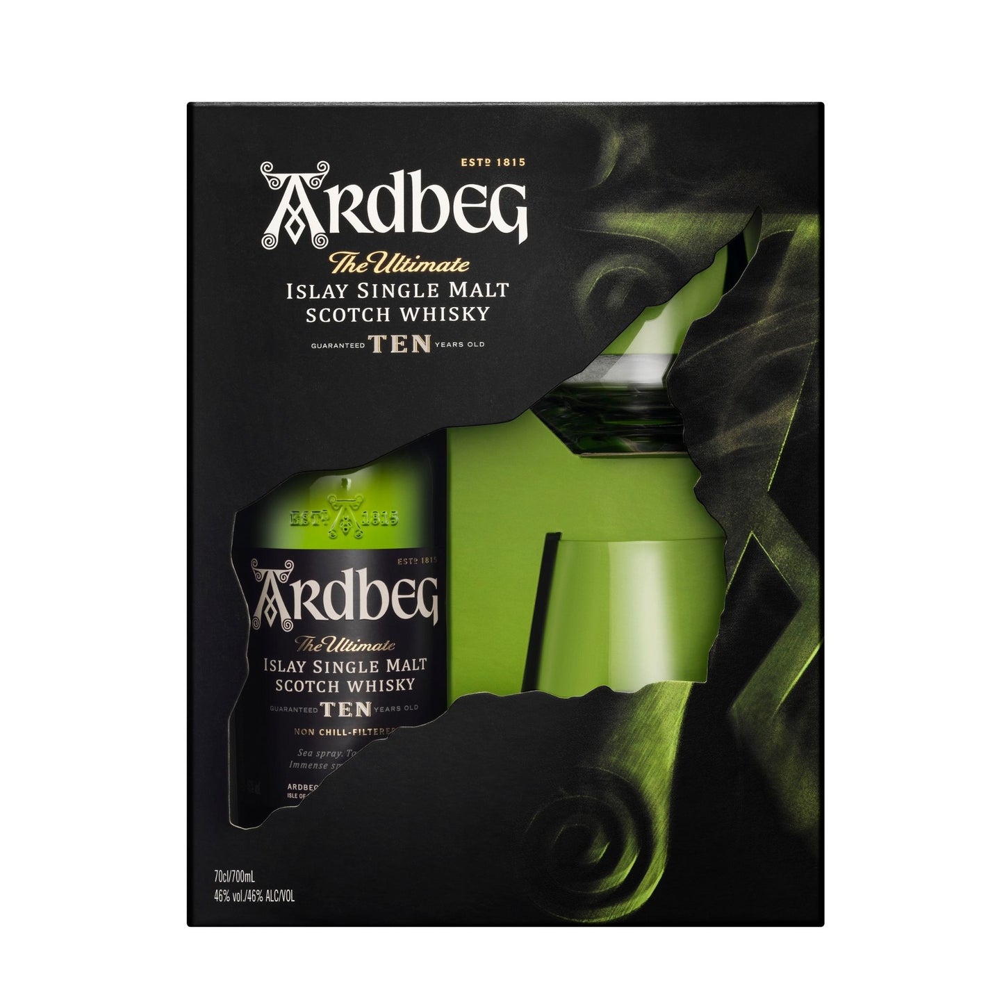 Ardbeg 10 Year Old Gift Set - 70CL (With 2 Glasses)