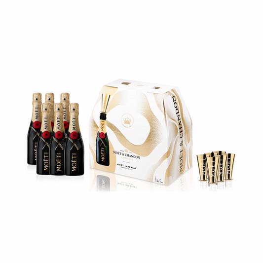 Moët & Chandon Impérial Brut Gift Pack - 6 x 20CL (With Stoppers)