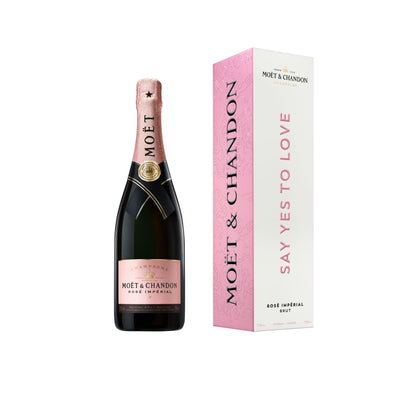 Moët & Chandon Say Yes to Love Rosé Impérial - 75CL (With Gift Box)