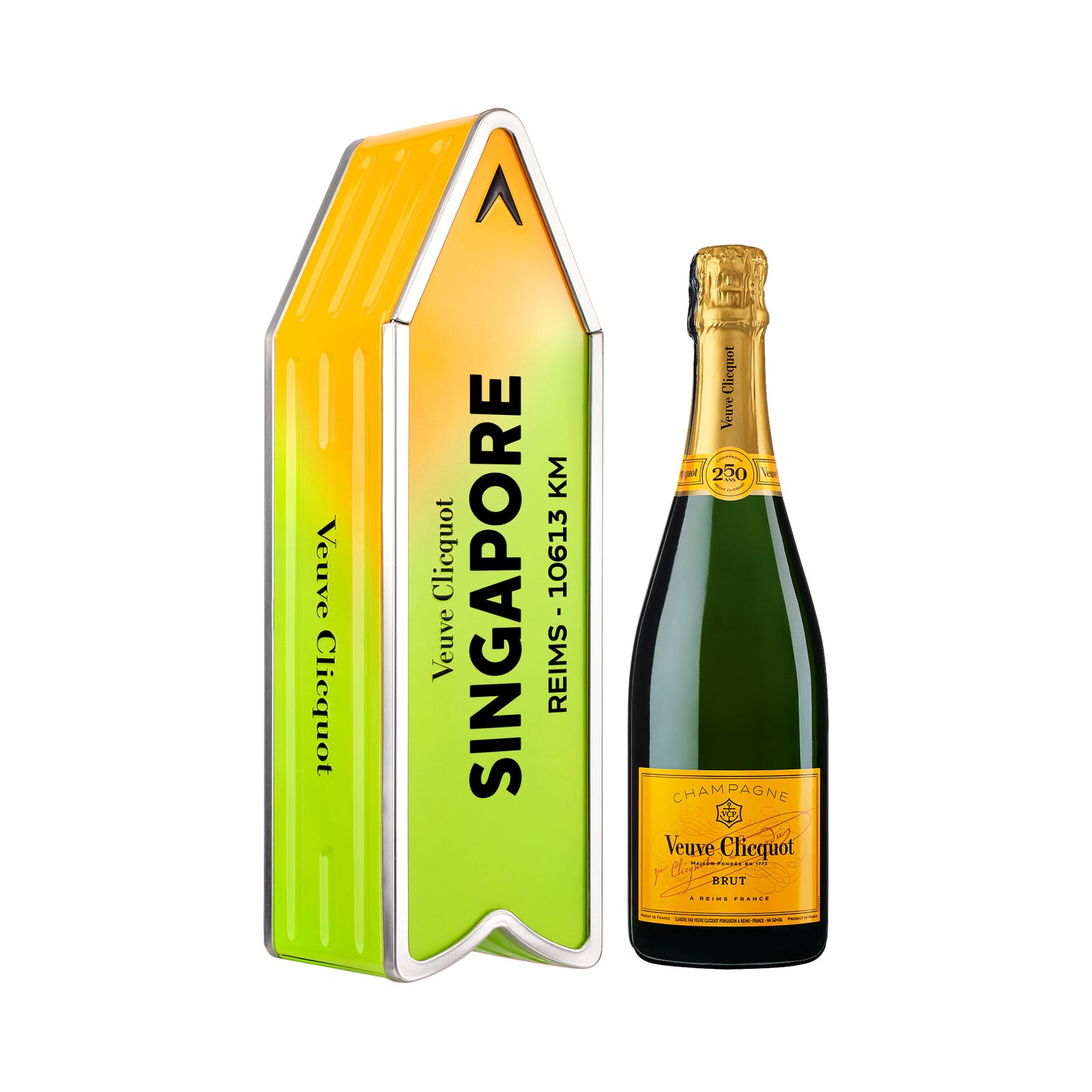 Veuve Clicquot Yellow Label Brut Green Arrow [Singapore Edition] - 75CL
