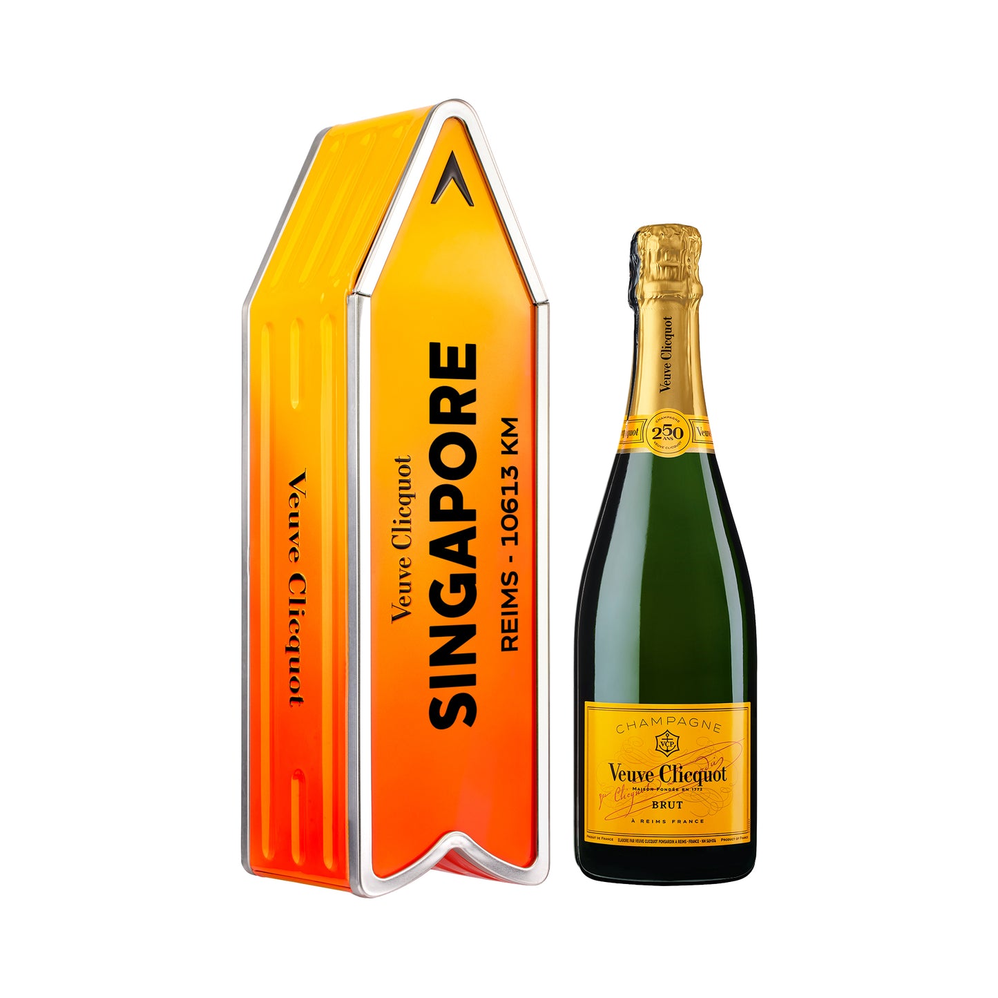 Veuve Clicquot Yellow Label Brut Orange Arrow [Singapore Edition] - 75CL