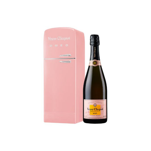 Veuve Clicquot Rose Champagne Smeg Fridge