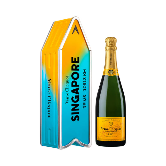 Veuve Clicquot Yellow Label Brut Blue Arrow [Singapore Edition] - 75CL